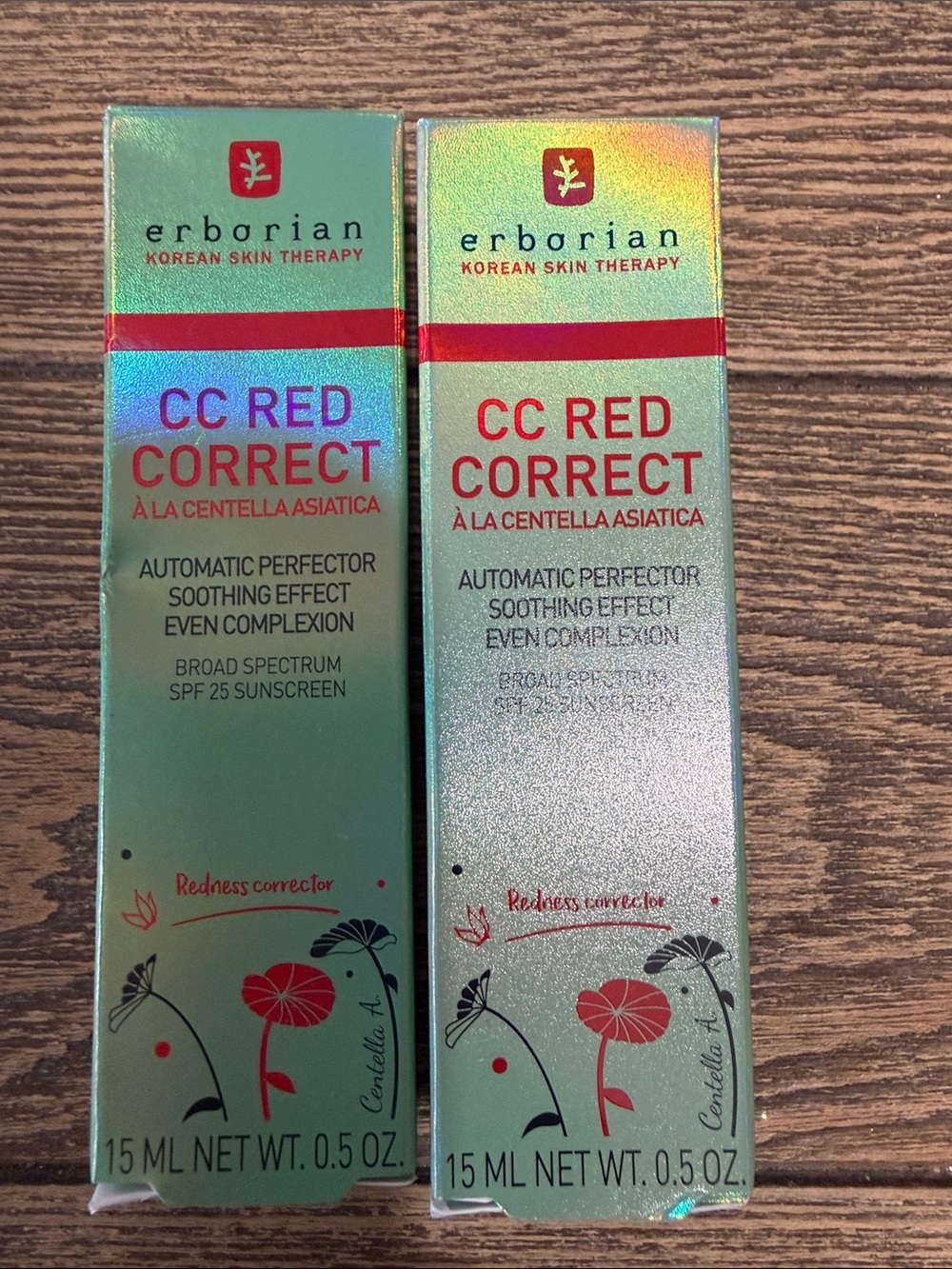 (2) CC Red Correct Red Soothing Color Corrector SPF 25 0.5 ML